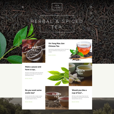 Tea Store Shopify Theme (parallax Shopify theme) Item Picture