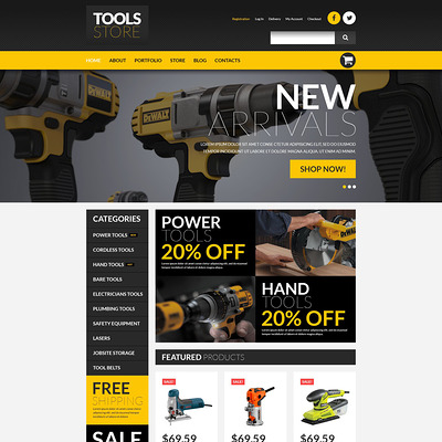 Tools Online Store WooCommerce Theme (WooCommerce theme selling tools) Item Picture