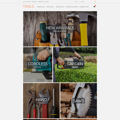 Tools OpenCart Template (OpenCart theme for selling tools) Item Picture