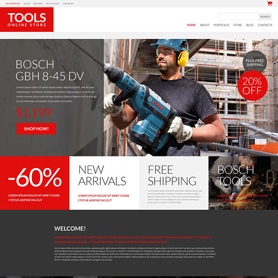 Tools & Equipment Responsive WooCommerce Theme (WooCommerce theme selling tools) Item Picture