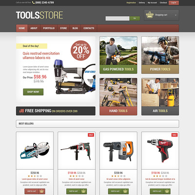 Tools & Equipment Responsive WooCommerce Theme (WooCommerce theme selling tools) Item Picture