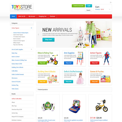 Toys Store OpenCart Template (OpenCart theme for kids toys) Item Picture