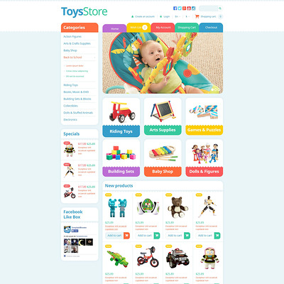 Toys Store OpenCart Template (OpenCart theme for kids toys) Item Picture