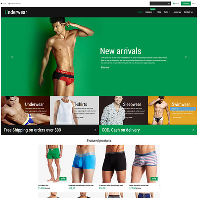 Underwear Fashion Shopify Theme (parallax Shopify theme) Item Picture