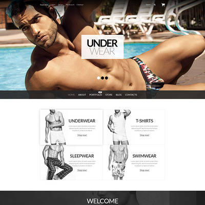 Underwear for Men WooCommerce Theme (WooCommerce theme for selling lingerie and underwear) Item Picture