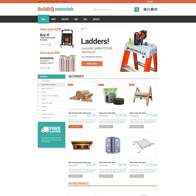 Universal Building Supplies WooCommerce Theme (WooCommerce theme for home improvement and construction supplies) Item Picture