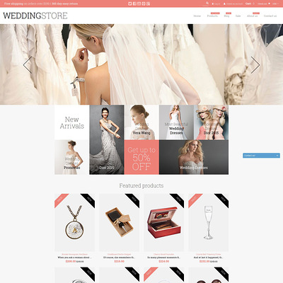 Wedding Store Shopify Theme (parallax Shopify theme) Item Picture
