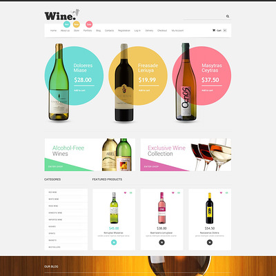 Wine Store WooCommerce Theme (WooCommerce theme for selling wine) Item Picture