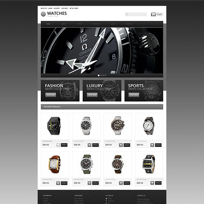 Wrist Watches WooCommerce Theme (WooCommerce theme for selling jewelry and watches) Item Picture