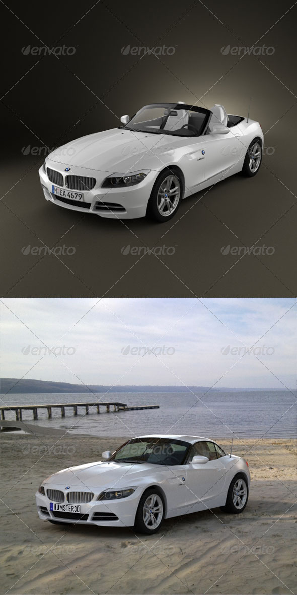 BMW Z4 2010 (3D model of a car, vehicle, or automobile) Item Picture