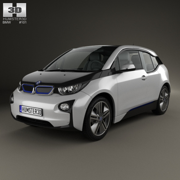 BMW i3 2014 (3D model of a car, vehicle, or automobile) Item Picture
