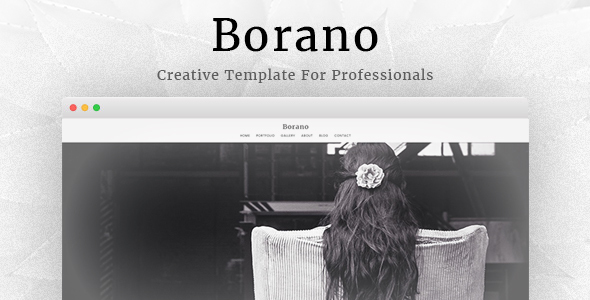 Borano (WordPress theme for photographers) Item Picture