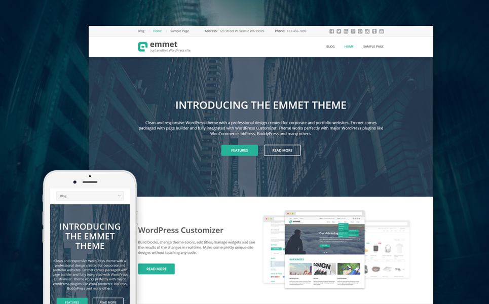 Business Responsive WordPress Theme (stunning WordPress theme) Item Picture