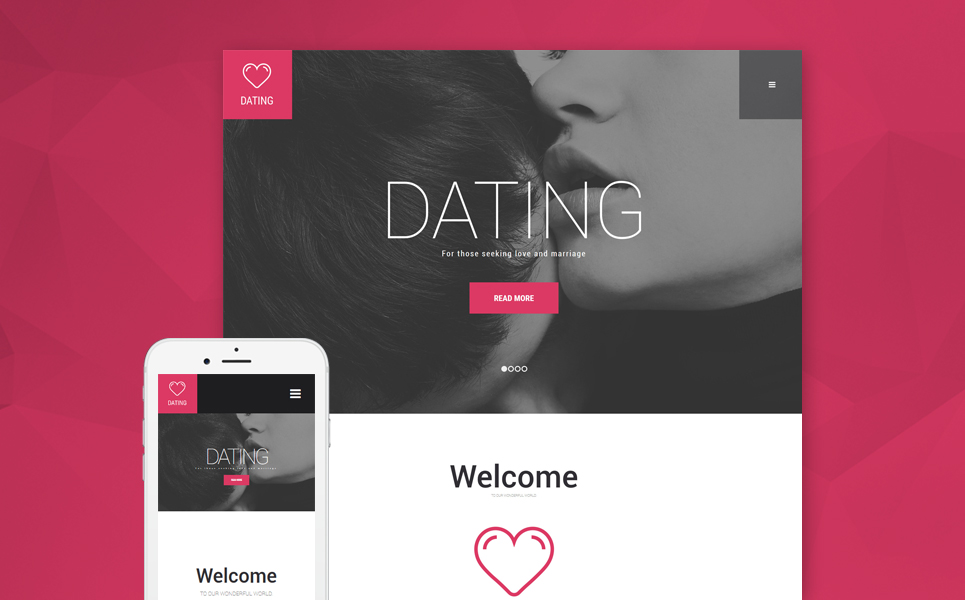 Dating Agency WordPress Theme (WordPress theme) Item Picture