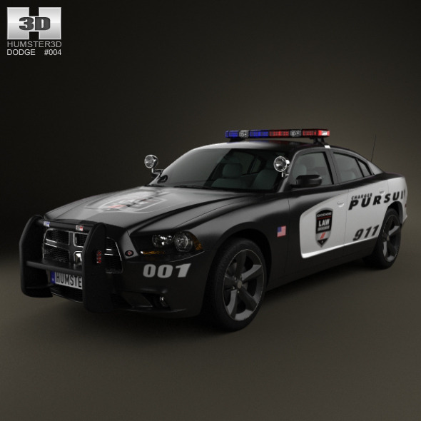 Dodge Charger Police 2011 (3D model of a car, vehicle, or automobile) Item Picture