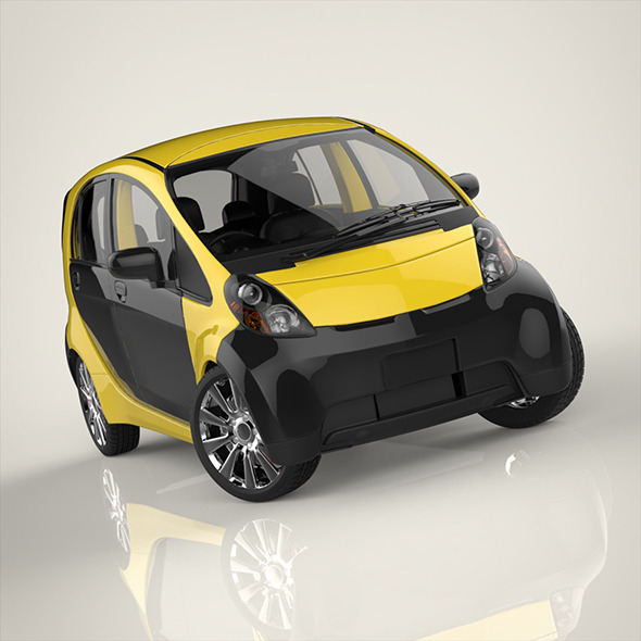 Electronic car (3D model of a car, vehicle, or automobile) Item Picture