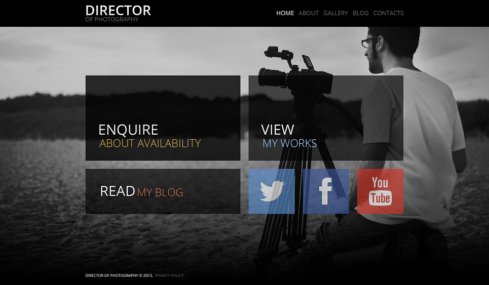 Fancy Photographer Portfolio WordPress Theme (WordPress theme for photographers) Item Picture