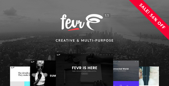 Fevr (WordPress theme for photographers) Item Picture