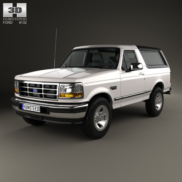 Ford Bronco 1992 (3D model of a car, vehicle, or automobile) Item Picture