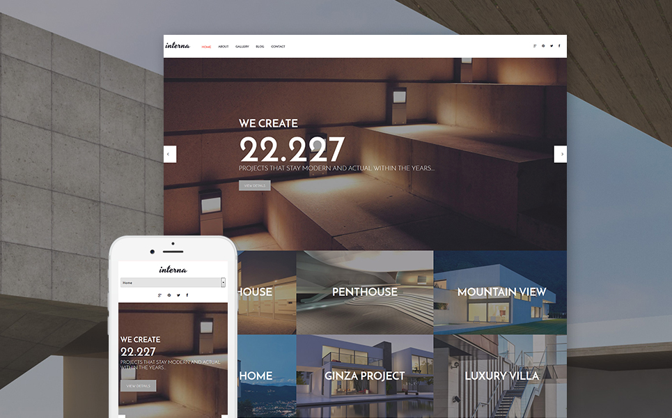 Interna WordPress Theme (stunning WordPress theme) Item Picture