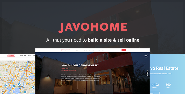 Javo Home (real-estate WordPress theme) Item Picture