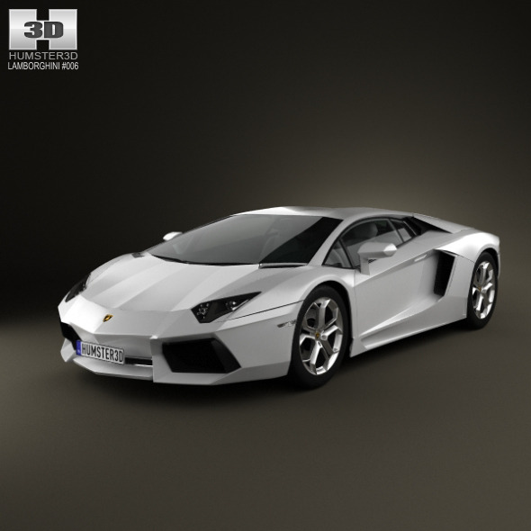 Lamborghini Aventador 2012 (3D model of a car, vehicle, or automobile) Item Picture