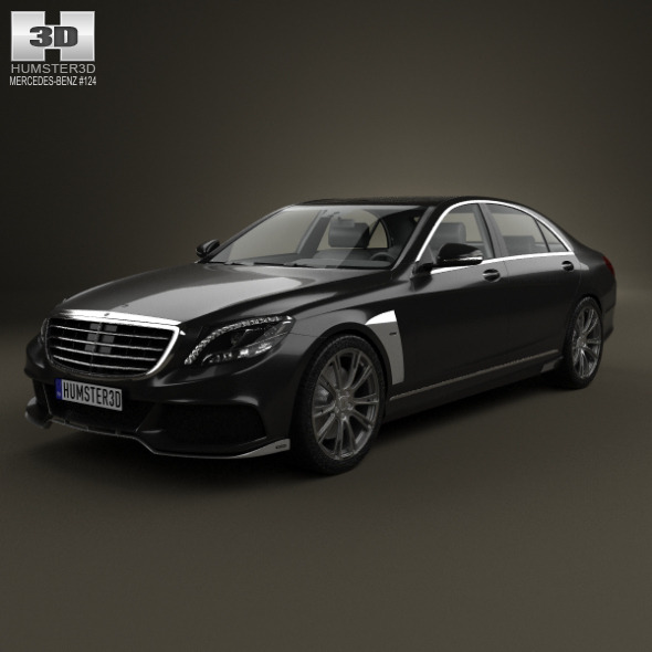 Mercedes-Benz S-Class (W222) Brabus 2014 (3D model of a car, vehicle, or automobile) Item Picture
