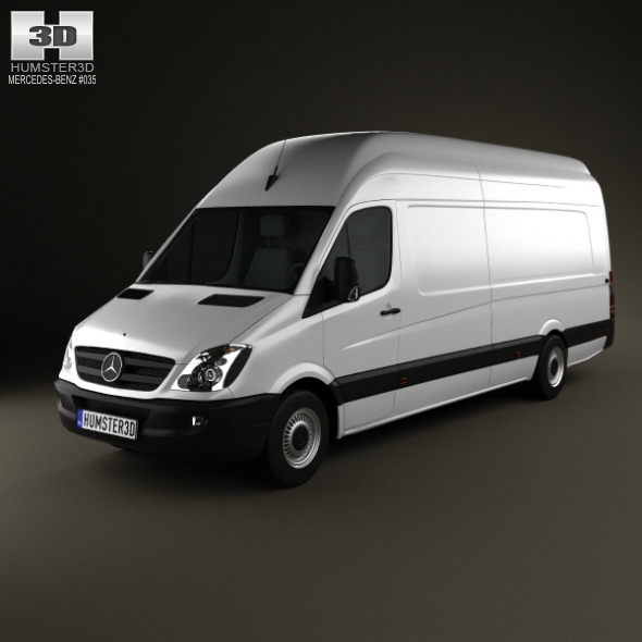 Mercedes-Benz Sprinter PanelVan ExtralongWheelbase (3D model of a car, vehicle, or automobile) Item Picture