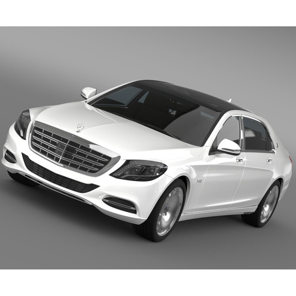 Mercedes Maybach S600 X222 2015 (3D model of a car, vehicle, or automobile) Item Picture