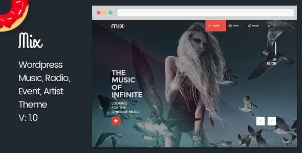 Mix (WordPress theme for radio stations) Item Picture