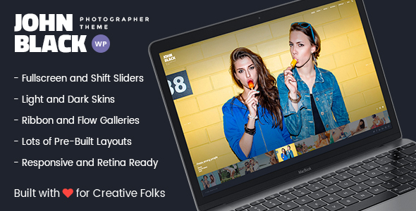 Photography Fullscreen WordPress Theme (WordPress theme for photographers) Item Picture