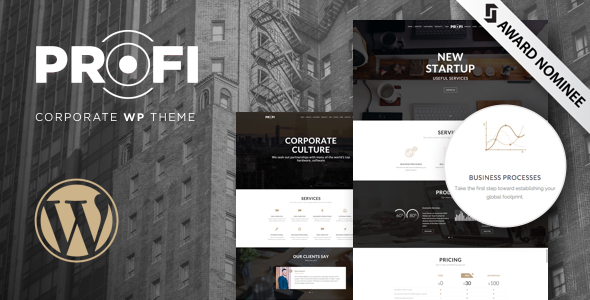 Profi - Business, Professional WordPress Theme (stunning WordPress theme) Item Picture