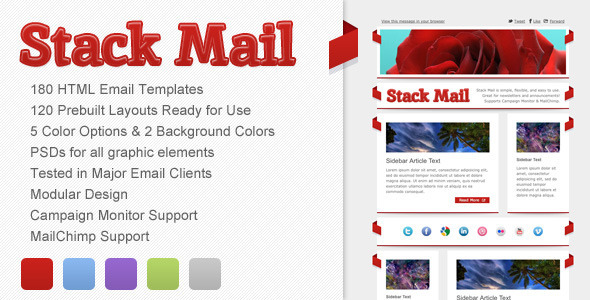 Stack Mail (email template) Item Picture