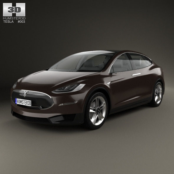 Tesla Model X 2014 (3D model of a car, vehicle, or automobile) Item Picture