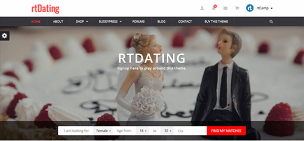 rtDating (WordPress theme) Item Picture