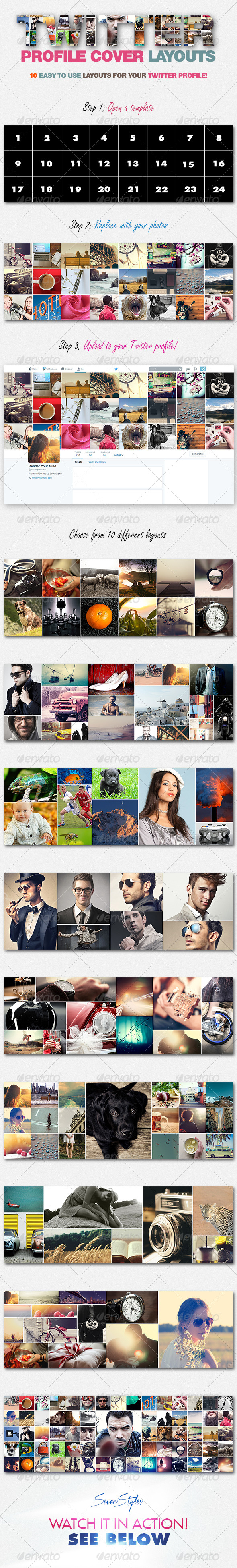 10 Twitter Profile Cover Templates