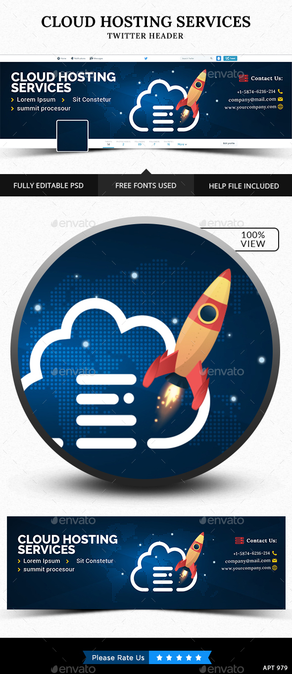 Cloud Hosting Twitter Header