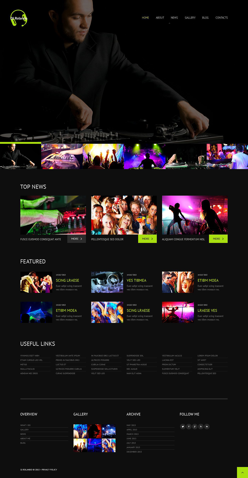 DJ (WordPress theme) Item Picture