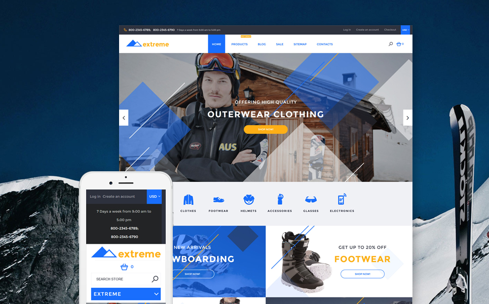 Extreme (website template for ecommerce) Item Picture