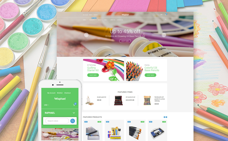 Raphael Shopify Theme (ecommerce theme) Item Picture