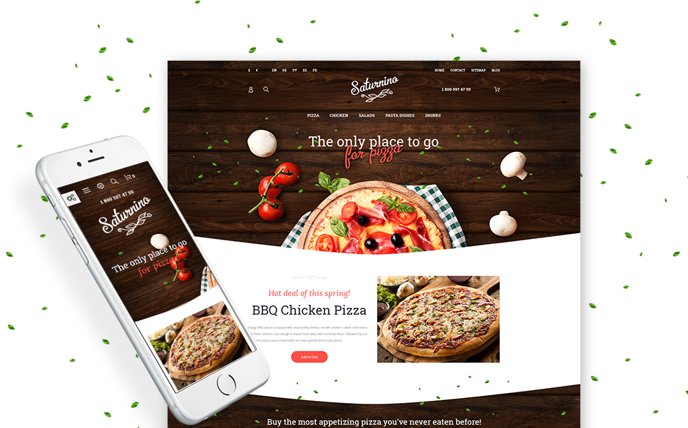 Saturnino (website template for ecommerce) Item Picture