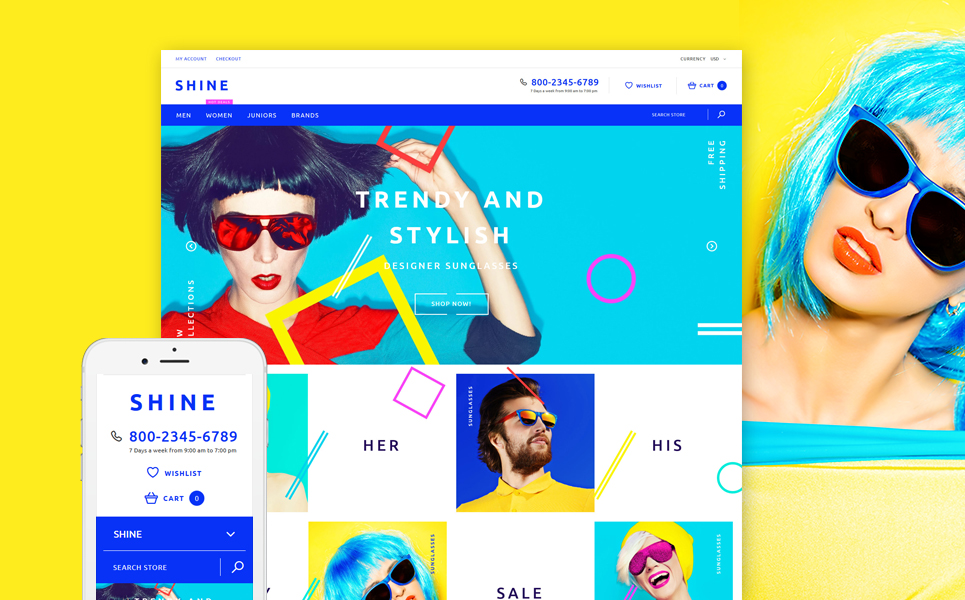 Shine (website template for ecommerce) Item Picture