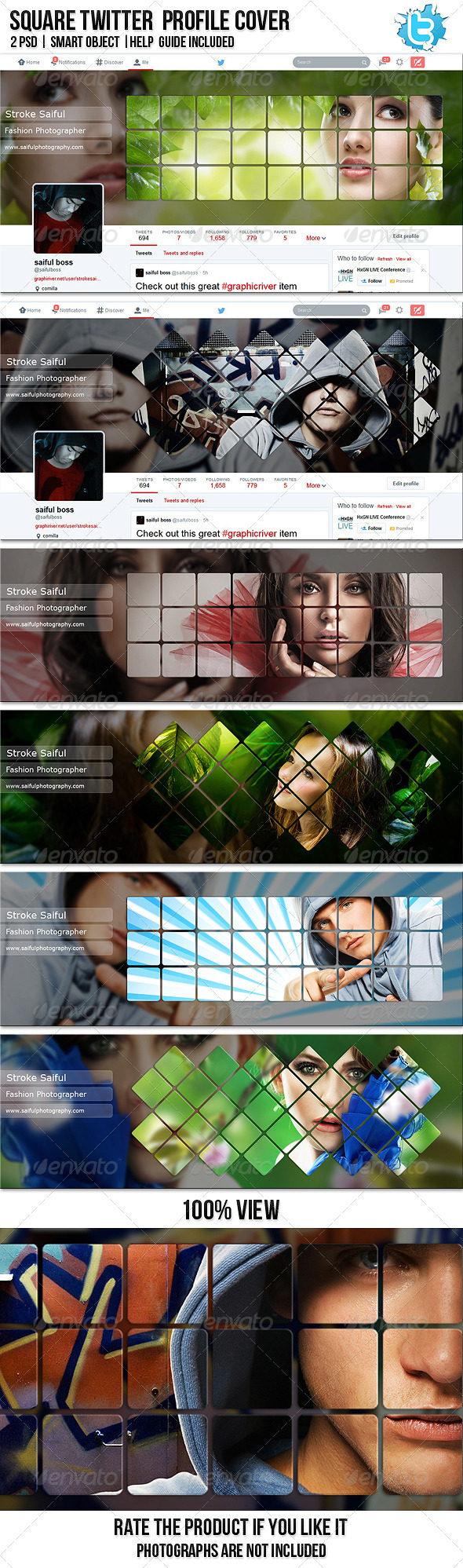 Square Twitter Profile Cover
