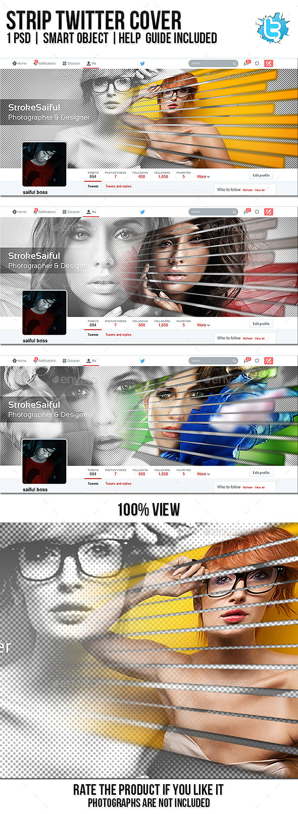 Strip Twitter Cover