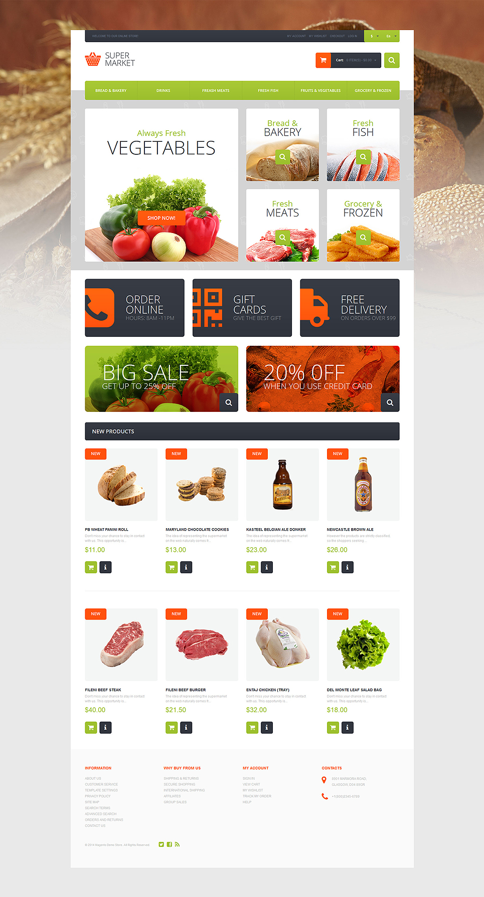 31 Superb Magento Themes For Stores Selling Food Drink Products Buildify