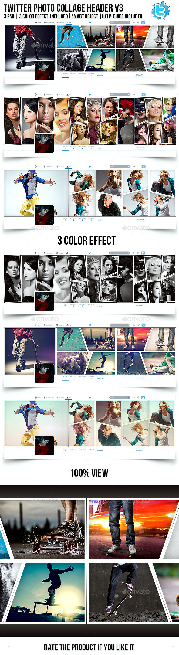 Twitter Photo Collage Header V3