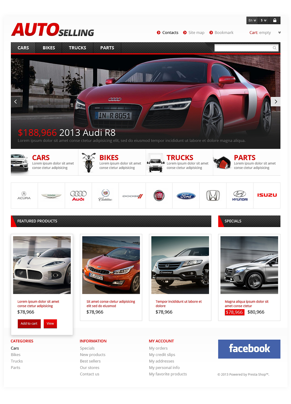 Automotive Sales (PrestaShop theme) Item Picture