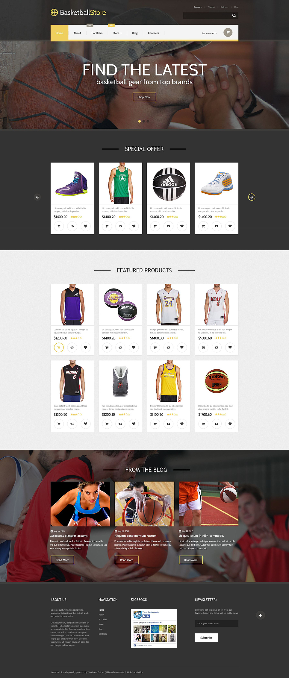 Basketball Store (template for WooCommerce) Item Picture