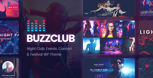 Buzz Club - Night Club, DJ & Music Festival Event WordPress Theme