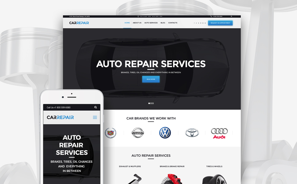 16+ Perfect WordPress Themes for Car Mechanics and Automotive Workshops